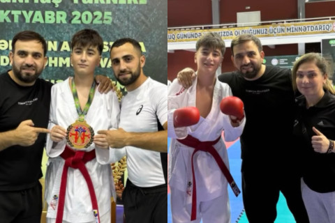 Сын азербайджанского певца Рашада Даглы стал чемпионом турнира по каратэ - ВИДЕО