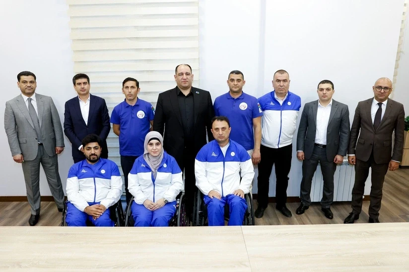 MPK rəhbərliyi Avropa çempionatlarında çıxış etmiş paralimpiyaçılarla görüşüb - FOTO
