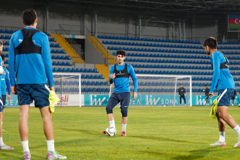 U-21 yığmamızın Şotlandiya ilə oyunöncəsi açıq məşqi - FOTO
