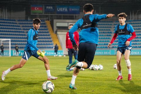 U-21 yığmamızın Şotlandiya ilə oyunöncəsi açıq məşqi - FOTO