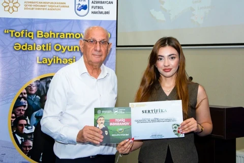 Futbol Hakimləri İctimai Birliyinin sədri: “Tofiq Bəhramovu ölkədə daha da tanıtmaq istəyirik”