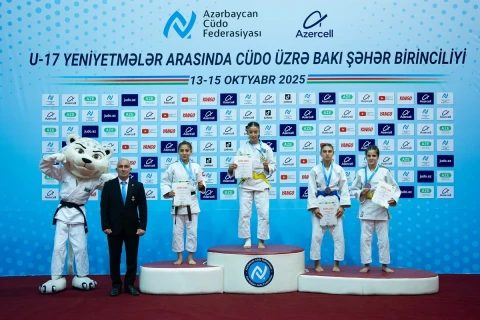 Cüdo üzrə yeniyetmələr arasında Bakı birinciliyinin son qalibləri də məlum olub - FOTO