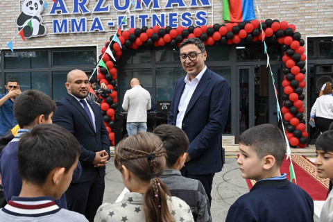 Нариман Аббасов открыл спортзал в память о брате - ФОТО