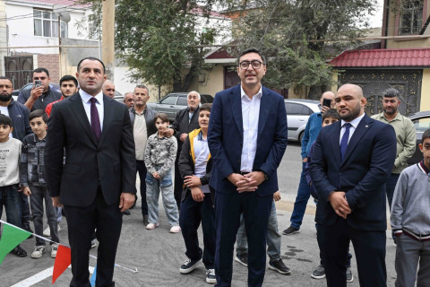 Нариман Аббасов открыл спортзал в память о брате - ФОТО