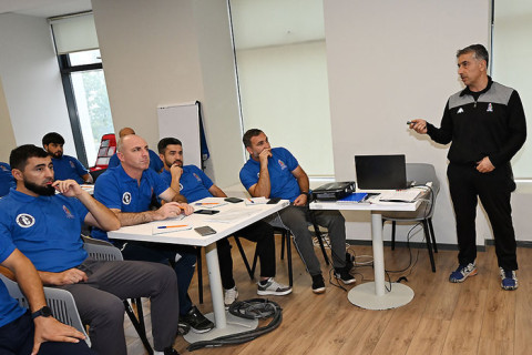 Qubada UEFA-nın C kateqoriyalı məşqçi kursunun I mərhələsi keçirilib - FOTO
