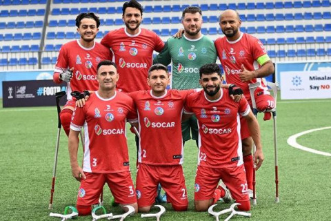 Azərbaycanın amputant millisindən Millətlər Liqasında NÖVBƏTİ QƏLƏBƏ