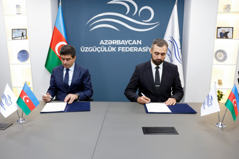 MPK ilə Üzgüçülük Federasiyası arasında Memorandum imzalanıb - FOTO
