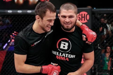 Khabib Nurmagomedov jokes about undefeated cousin Usman Nurmagomedov - VIDEO