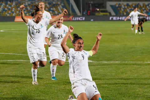 Qadın futbol millimiz Qazaxıstanı məğlub edib - YENİLƏNİB + FOTO