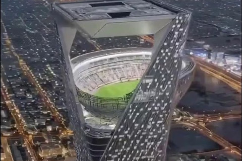 Səudiyyə Ərəbistanında göydələnin damında stadion tikməyi planlaşdırırlar - FOTO