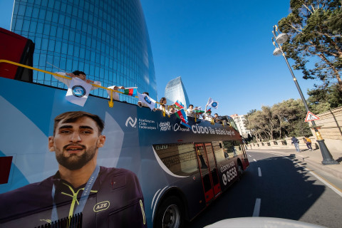 Ümumdünya Cüdo Günündə “Şəhər turu” - FOTO