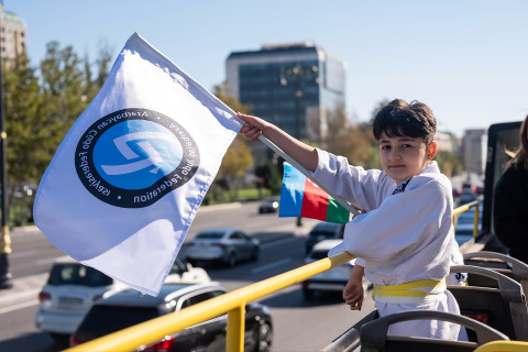 Ümumdünya Cüdo Günündə “Şəhər turu” - FOTO