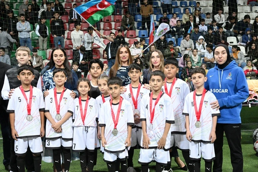 Leyla Əliyevanın təşəbbüsü ilə uşaq evlərinin komandaları arasında minifutbol turniri təşkil olunub - FOTO