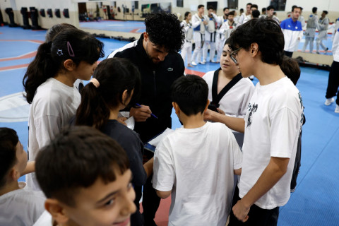 “Qarabağ”ın braziliyalı ulduzu Kadi Borges parataekvondoçuların məşqində olub - FOTO/VİDEO