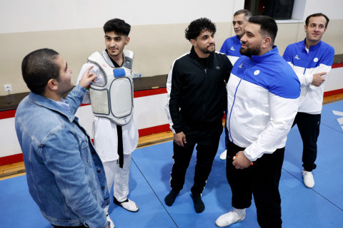 “Qarabağ”ın braziliyalı ulduzu Kadi Borges parataekvondoçuların məşqində olub - FOTO/VİDEO