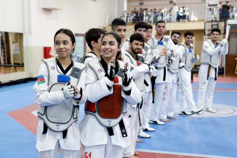 “Qarabağ”ın braziliyalı ulduzu Kadi Borges parataekvondoçuların məşqində olub - FOTO