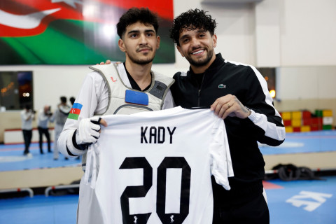 “Qarabağ”ın braziliyalı ulduzu Kadi Borges parataekvondoçuların məşqində olub - FOTO