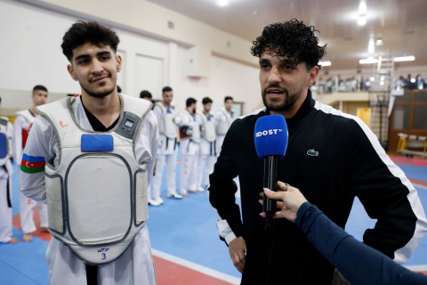 “Qarabağ”ın braziliyalı ulduzu Kadi Borges parataekvondoçuların məşqində olub - FOTO