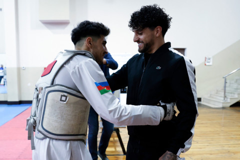 “Qarabağ”ın braziliyalı ulduzu Kadi Borges parataekvondoçuların məşqində olub - FOTO/VİDEO