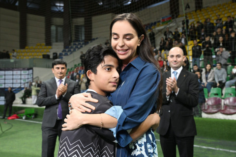 Leyla Əliyevanın təşəbbüsü ilə uşaq evlərinin komandaları arasında minifutbol turniri təşkil olunub - FOTO