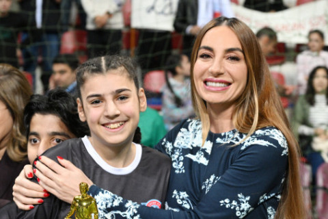 Leyla Əliyevanın təşəbbüsü ilə uşaq evlərinin komandaları arasında minifutbol turniri təşkil olunub - FOTO