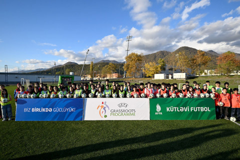 В Габале прошел массовый футбольный фестиваль для детей - ФОТО