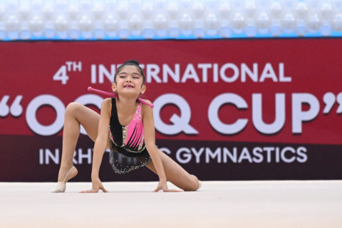 В Баку стартовал международный турнир по художественной гимнастике Ocaq Cup - ФОТО