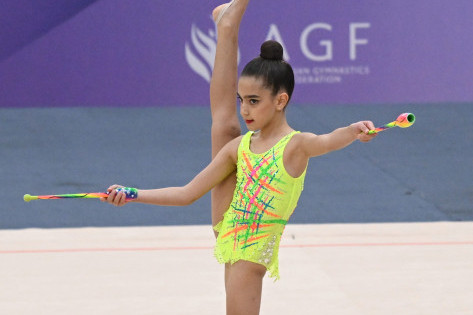 В Баку стартовал международный турнир по художественной гимнастике Ocaq Cup - ФОТО