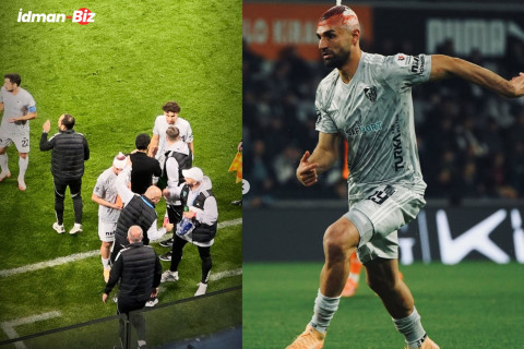 Türkiyə çempionatının oyununda futbolçunun başı yarılıb - FOTO + VİDEO