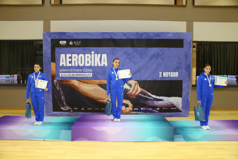 Gəncədə ilk dəfə aerobika gimnastikası üzrə ölkə birinciliyi keçirilib - FOTO