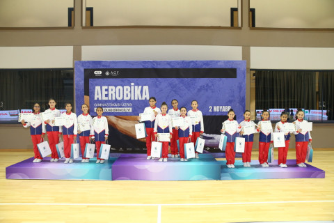 Gəncədə ilk dəfə aerobika gimnastikası üzrə ölkə birinciliyi keçirilib - FOTO