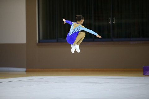 Gəncədə ilk dəfə aerobika gimnastikası üzrə ölkə birinciliyi keçirilib - FOTO