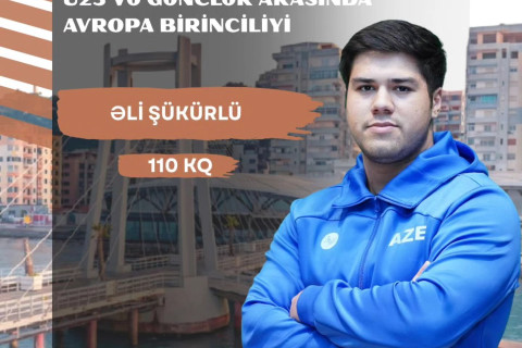Ağırlıqqaldıranımız Əli Şükürlü Avropa birinciliyində 6-cı yeri tutub