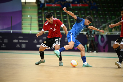 Сборная Азербайджана по футзалу обыграла Ливию в рамках VI Игр исламской солидарности - ФОТО