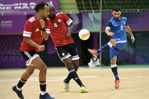 Сборная Азербайджана по футзалу обыграла Ливию в рамках VI Игр исламской солидарности - ФОТО