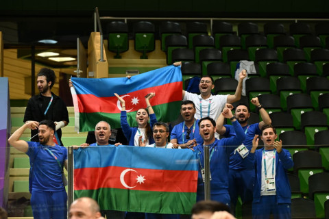 Сборная Азербайджана по футзалу обыграла Ливию в рамках VI Игр исламской солидарности - ФОТО