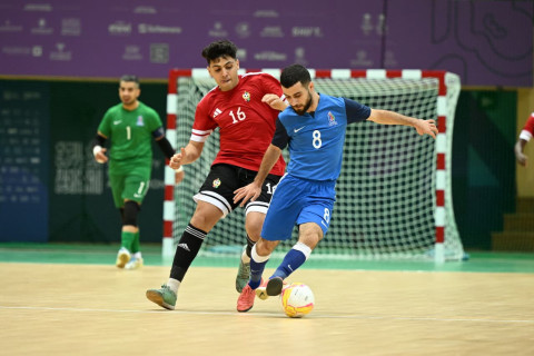 Сборная Азербайджана по футзалу обыграла Ливию в рамках VI Игр исламской солидарности - ФОТО