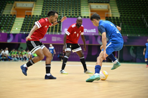 Сборная Азербайджана по футзалу обыграла Ливию в рамках VI Игр исламской солидарности - ФОТО