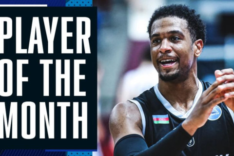 “Neftçi”nin üzvü FIBA Avropa Kubokunda ötən ayın ən qiymətli oyunçusu seçilib