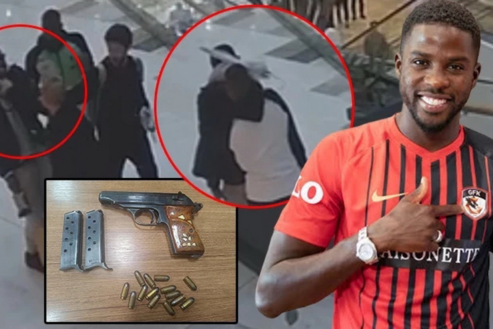 İstanbulda futbolçuya silahlı hücum - FOTO