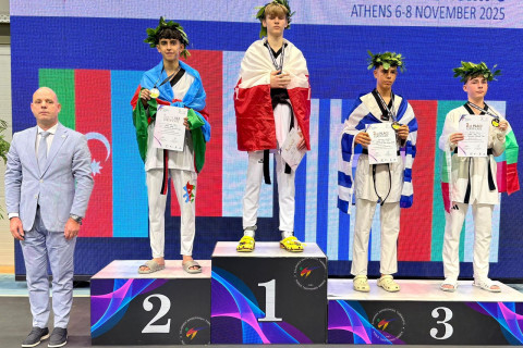 Азербайджанский таэквондист завоевал "серебро" на чемпионате Европы