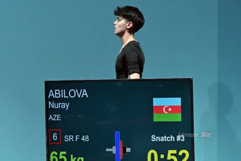 Ağırlıqqaldıranımız VI İslam Həmrəyliyi oyunlarında üç bürünc medal qazandı - YENİLƏNİB + FOTO/VİDEO