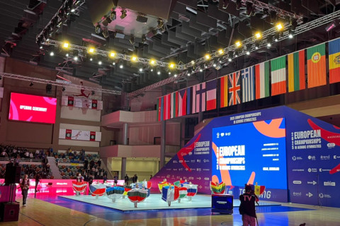 В Гяндже прошла церемония открытия чемпионата Европы по аэробной гимнастике - ФОТО