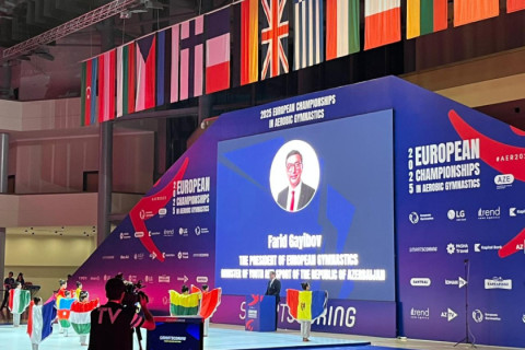 В Гяндже прошла церемония открытия чемпионата Европы по аэробной гимнастике - ФОТО