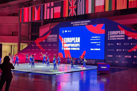 В Гяндже прошла церемония открытия чемпионата Европы по аэробной гимнастике - ФОТО