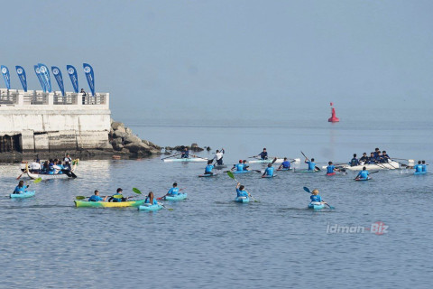 Гребцы поучаствовали в мероприятии в честь Победы и Дня флага Азербайджана - ФОТО
