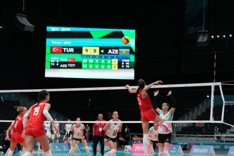 Azərbaycanın voleybol millisi Türkiyəyə yığmasına uduzdu - FOTO