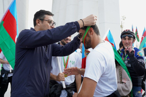 “Bayrağımız – qürur mənbəyimizdir!” devizi altında veloyürüş keçirildi - FOTO