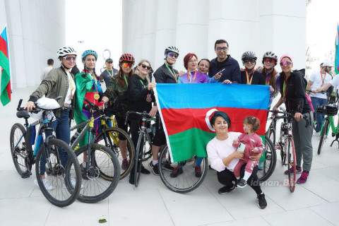 “Bayrağımız – qürur mənbəyimizdir!” devizi altında veloyürüş keçirildi - FOTO