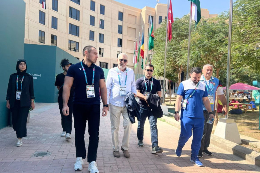 Представители Национального олимпийского комитета посетили Деревню атлетов в Эр-Рияде - ФОТО